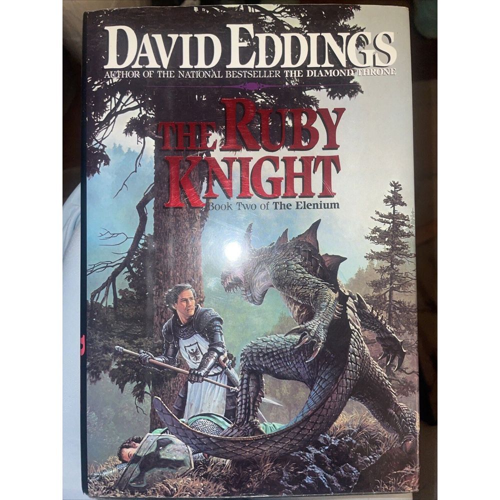 First Edition Ruby Knightâ by David Eddings (1990, Hardcover) Vintage